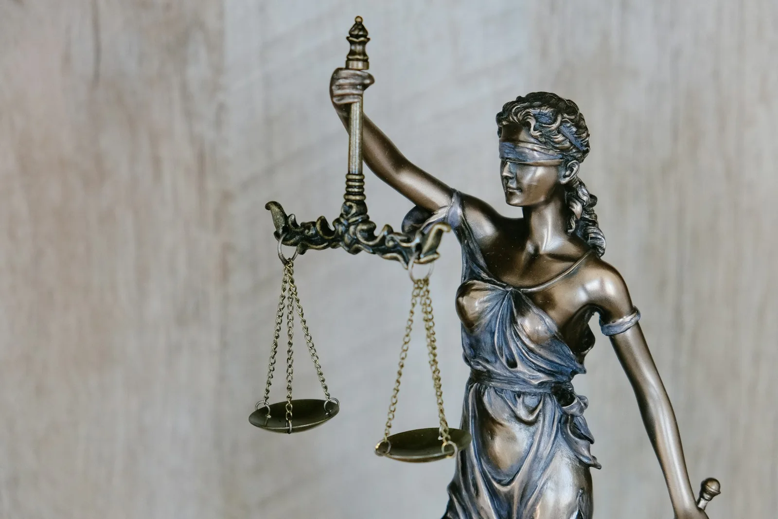 Scales of justice representing legal practice